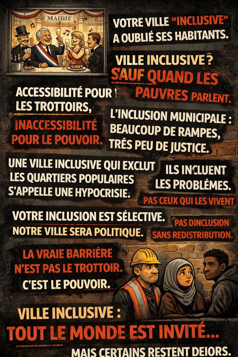 Actions pour une réappropriation politique de la notion de « ville inclusive »