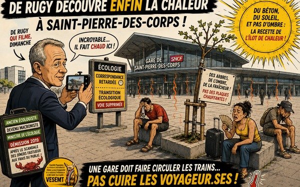 DE RUGY DÉCOUVRE LA CHALEUR À Saint-Pierre-des-Corps en Métropole de Tours Val de Loire
