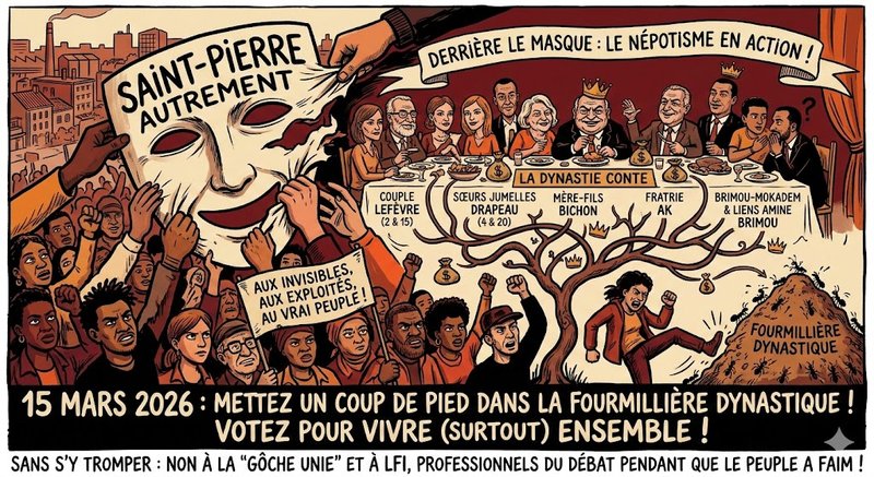 Saint-Pierre-Autrement : Derrière le Masque le Népotisme en Action.